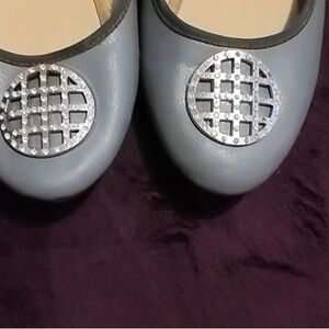 Muk Luks Womens Porchia Blue Fleece Comfort Pull On Bootie Slippers Size M 7-8